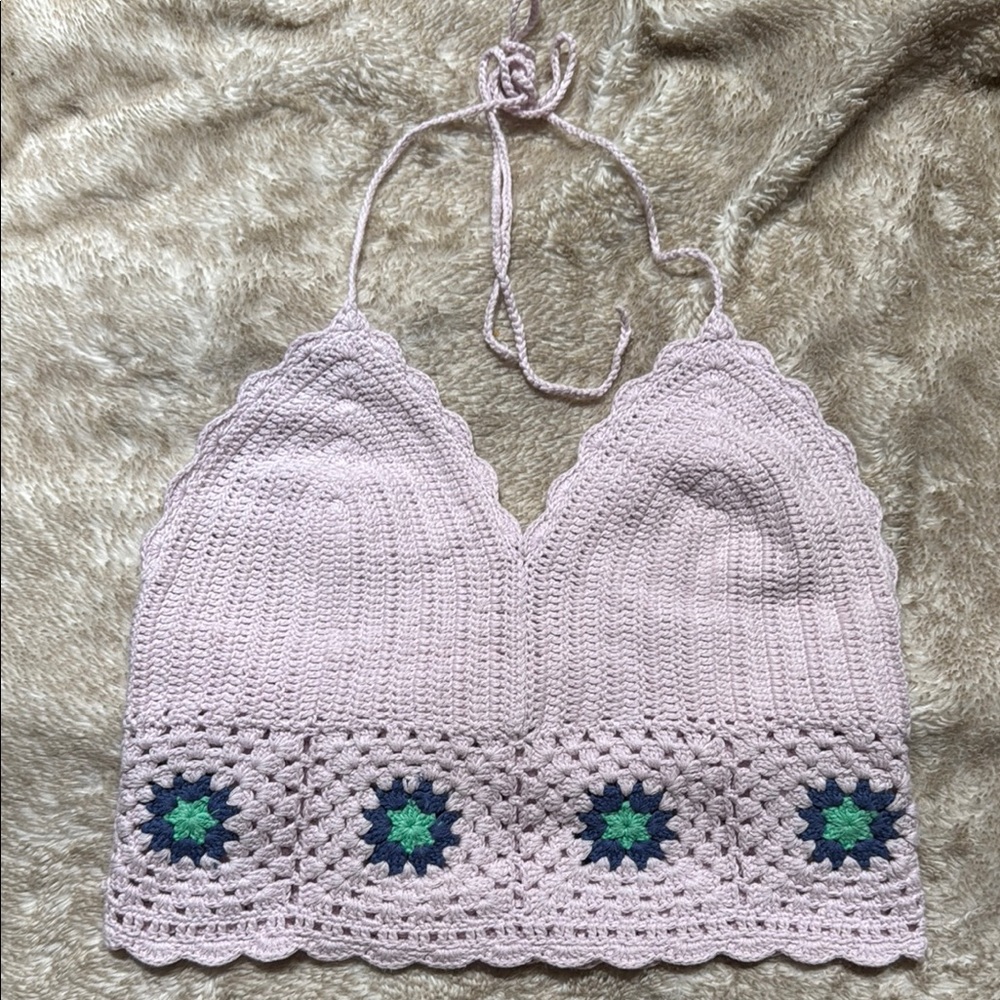 Aerie crochet top